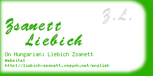zsanett liebich business card
